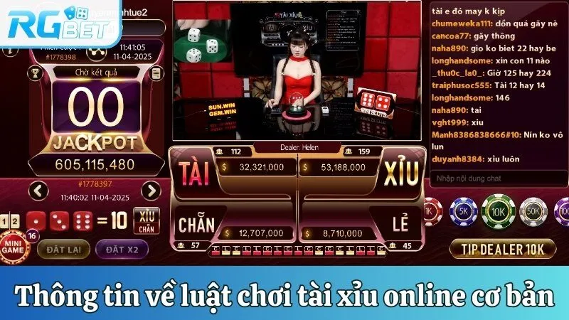 Thông tin về luật chơi tài xỉu online cơ bản 